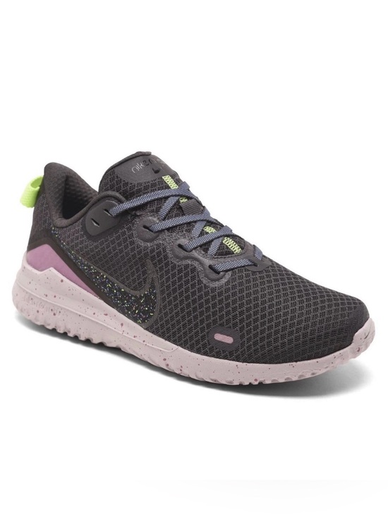 Nike Shoes - Nike Women’s Renew Ride Running Sneaker — Charcoal Speckle Swoosh Neon Pull Tab